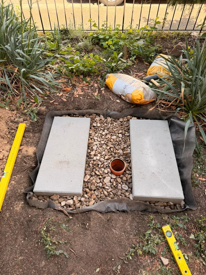 Wärmepumpen-Fundament Fritzlar — Außenaufstellung
